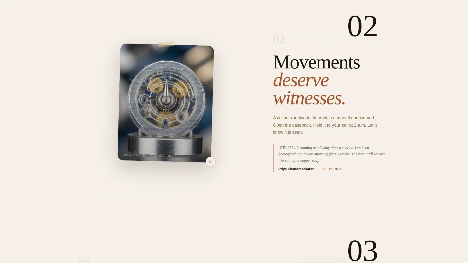 Watch Collecting Community Landing Page Template
