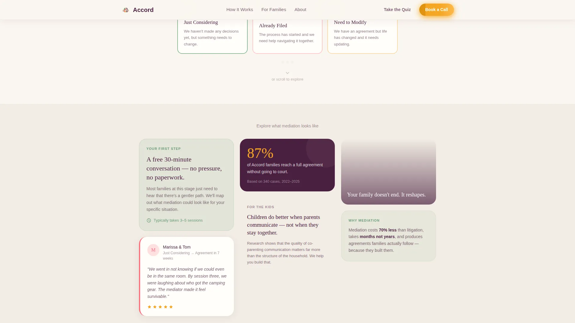 Family Counseling & Support Booking Website Template