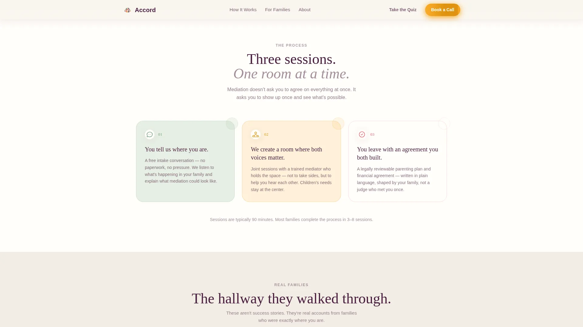 Family Counseling & Support Booking Website Template