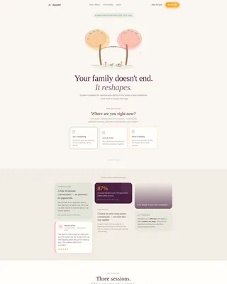 Family Counseling & Support Booking Website Template