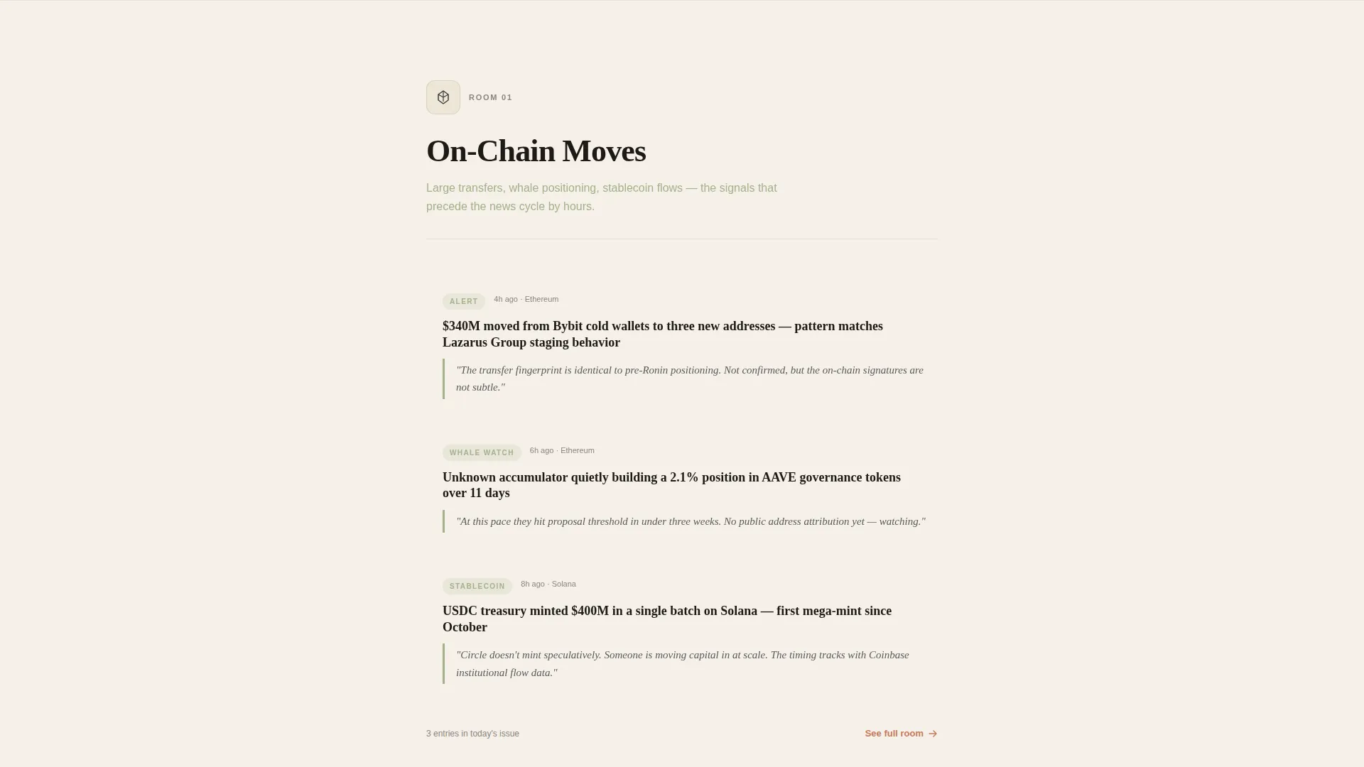 Web3 & Crypto Daily Digest Newsletter Landing Page