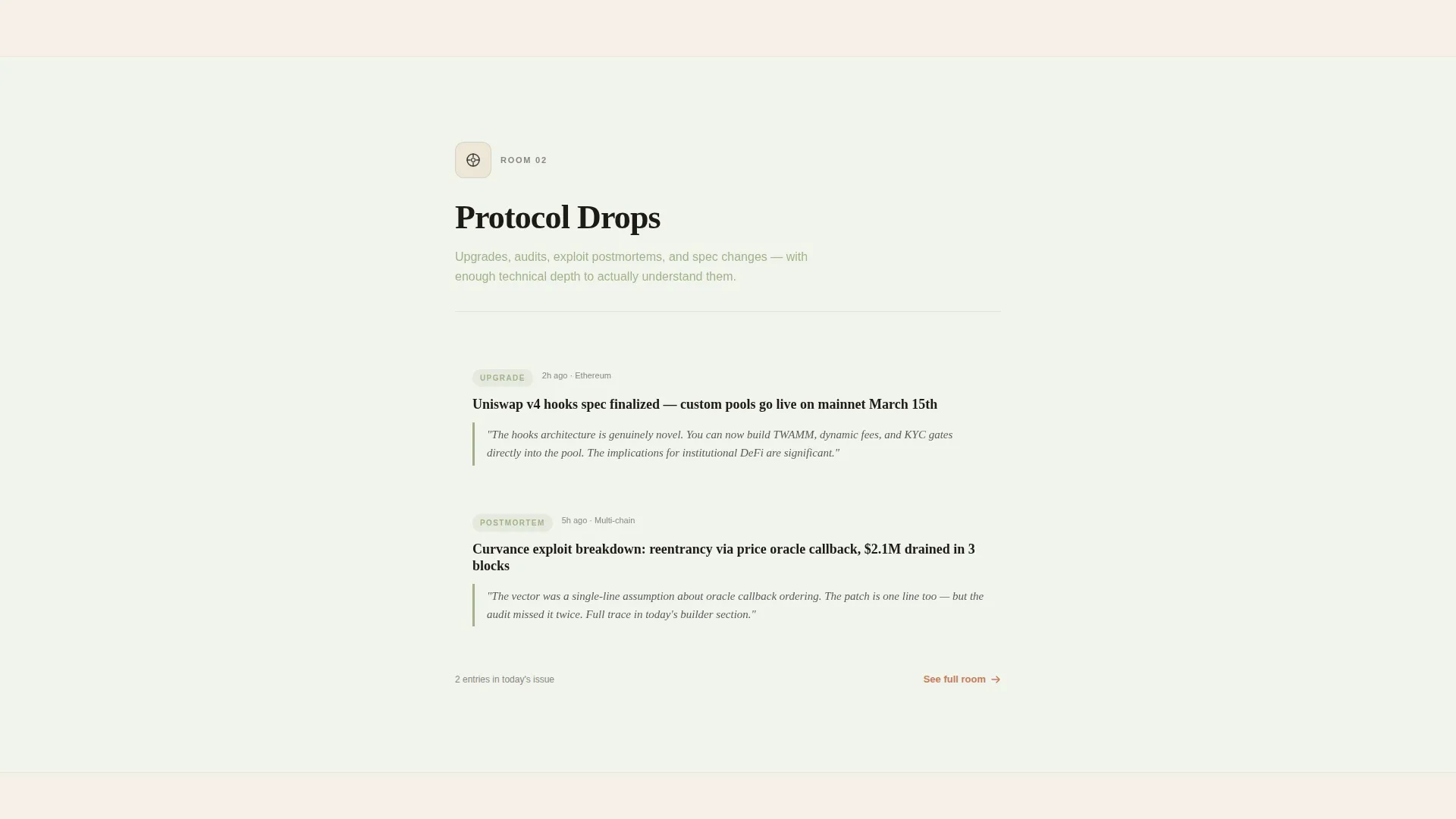 Web3 & Crypto Daily Digest Newsletter Landing Page