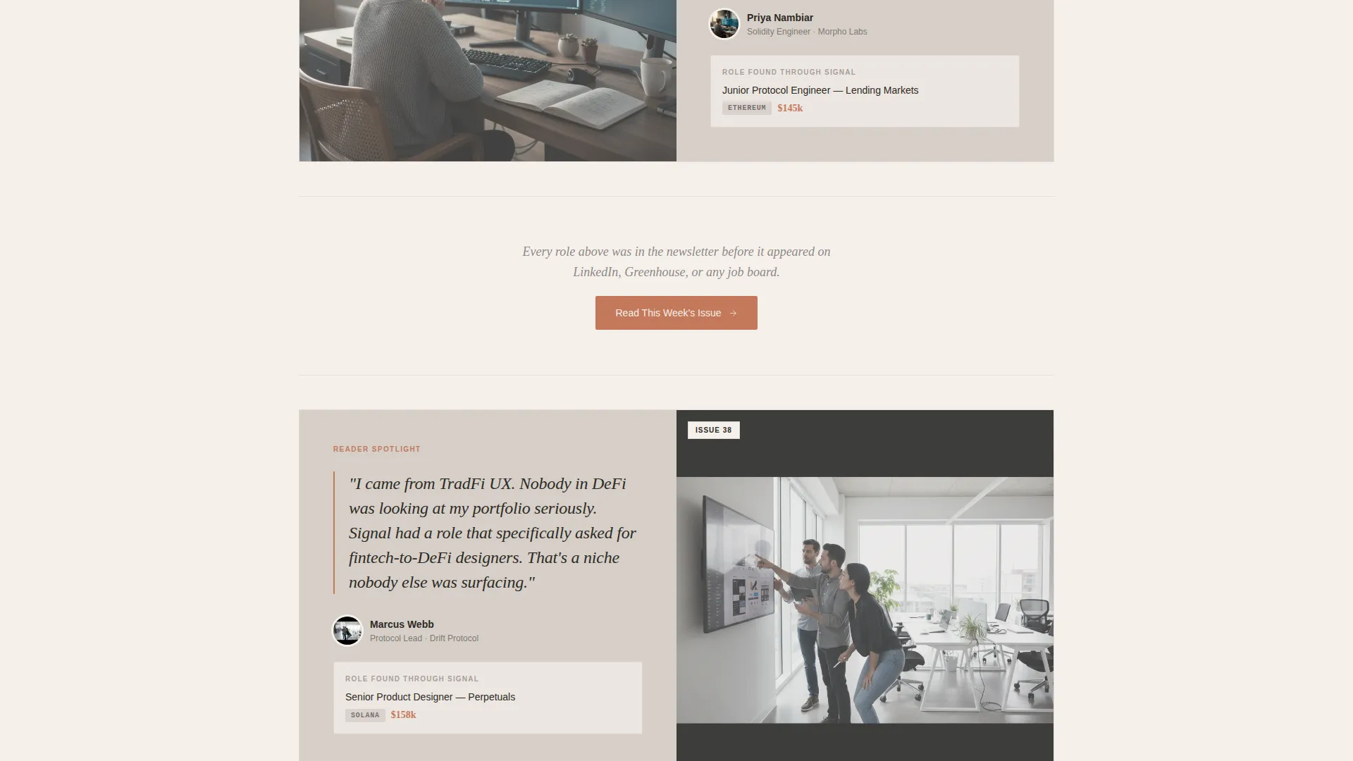 Web3 Jobs Newsletter Landing Page Template