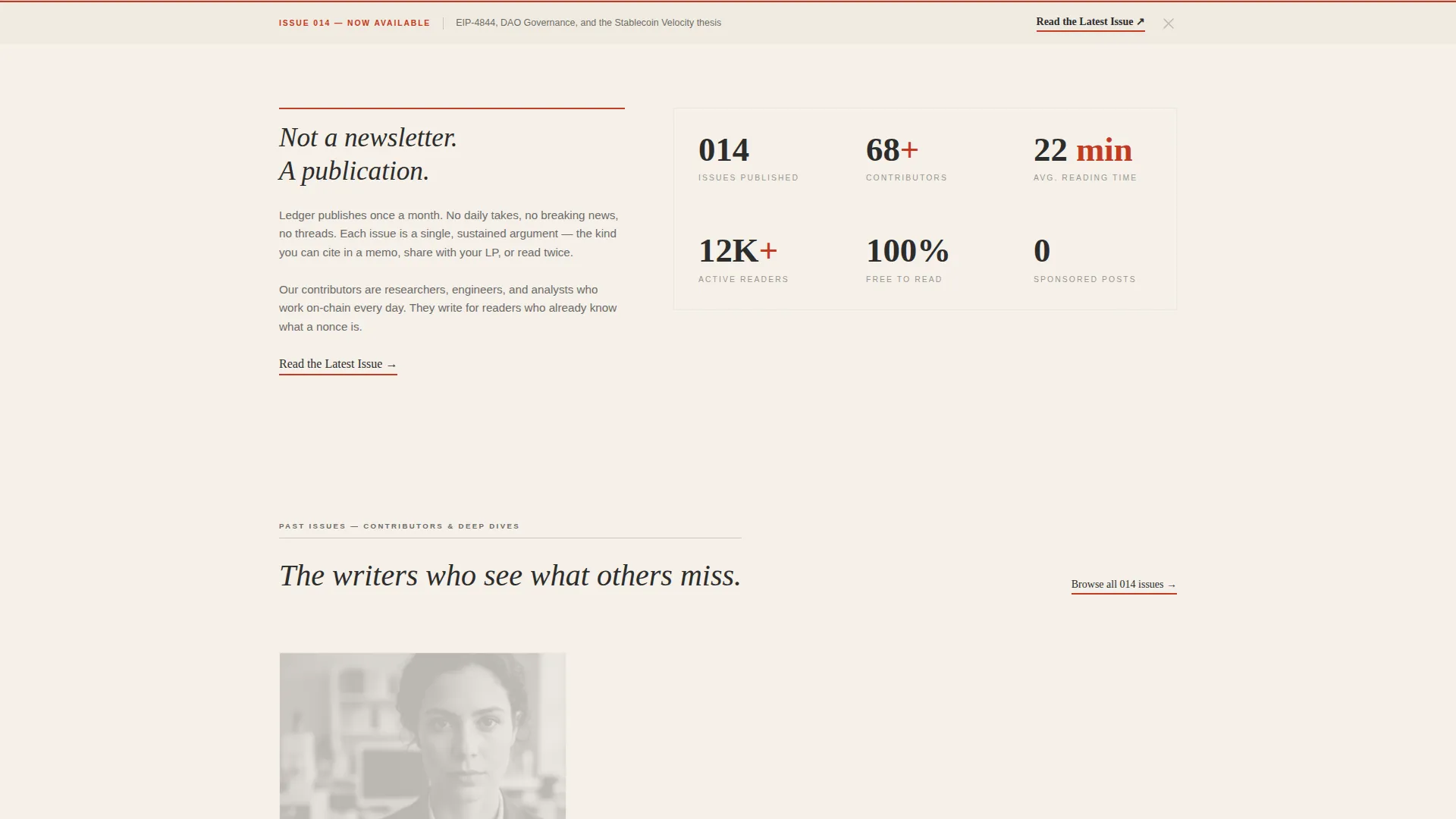 Web3 & Crypto Editorial Landing Page Template