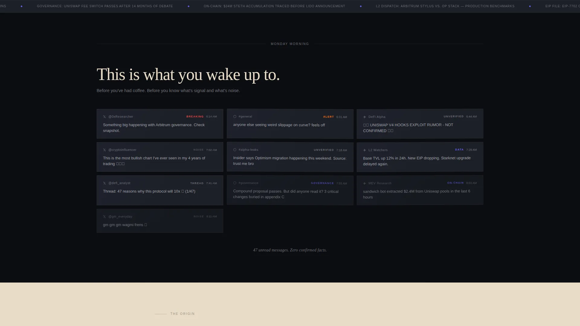 Editorial Crypto Newsletter Landing Page Template