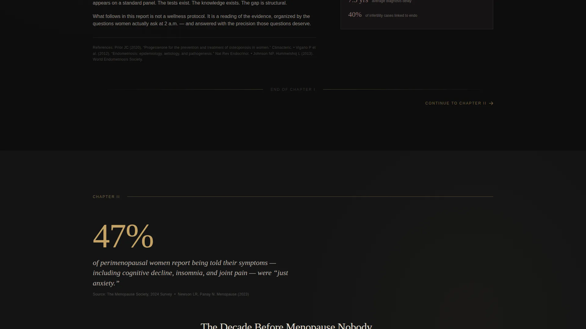 Women's Health Editorial Landing Page Template