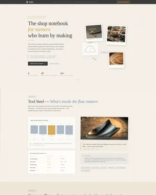 Specialist Woodturning & Lathe Work Content Pre-Launch & Coming Soon Website Template