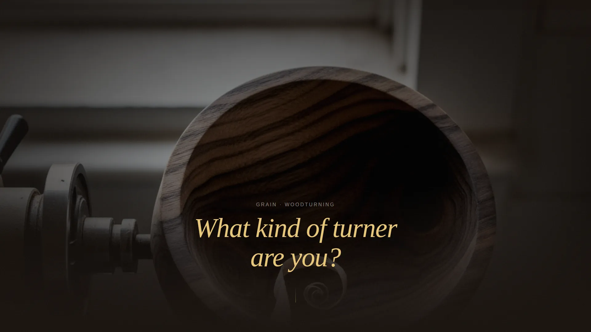 Woodturning & Lathe Work Content Portfolio & Case Study Website Template