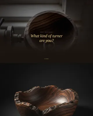 Woodturning & Lathe Work Content Portfolio & Case Study Website Template