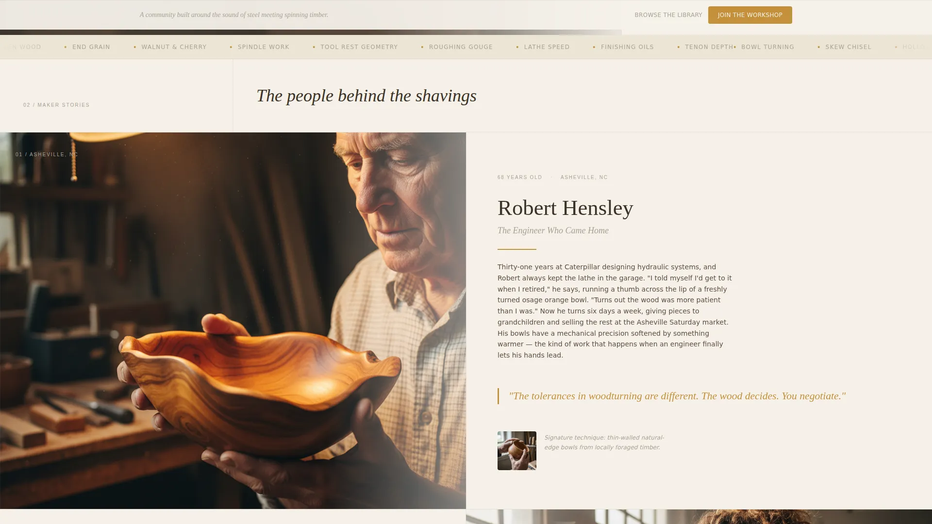 Specialist Woodturning & Lathe Work Content Blog & Content Website Template