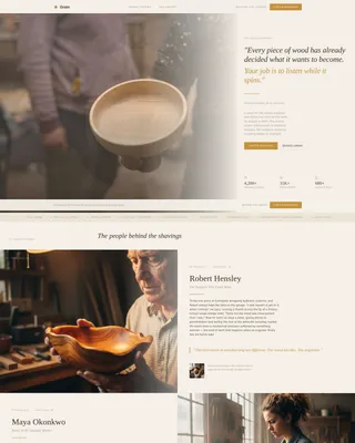 Specialist Woodturning & Lathe Work Content Blog & Content Website Template