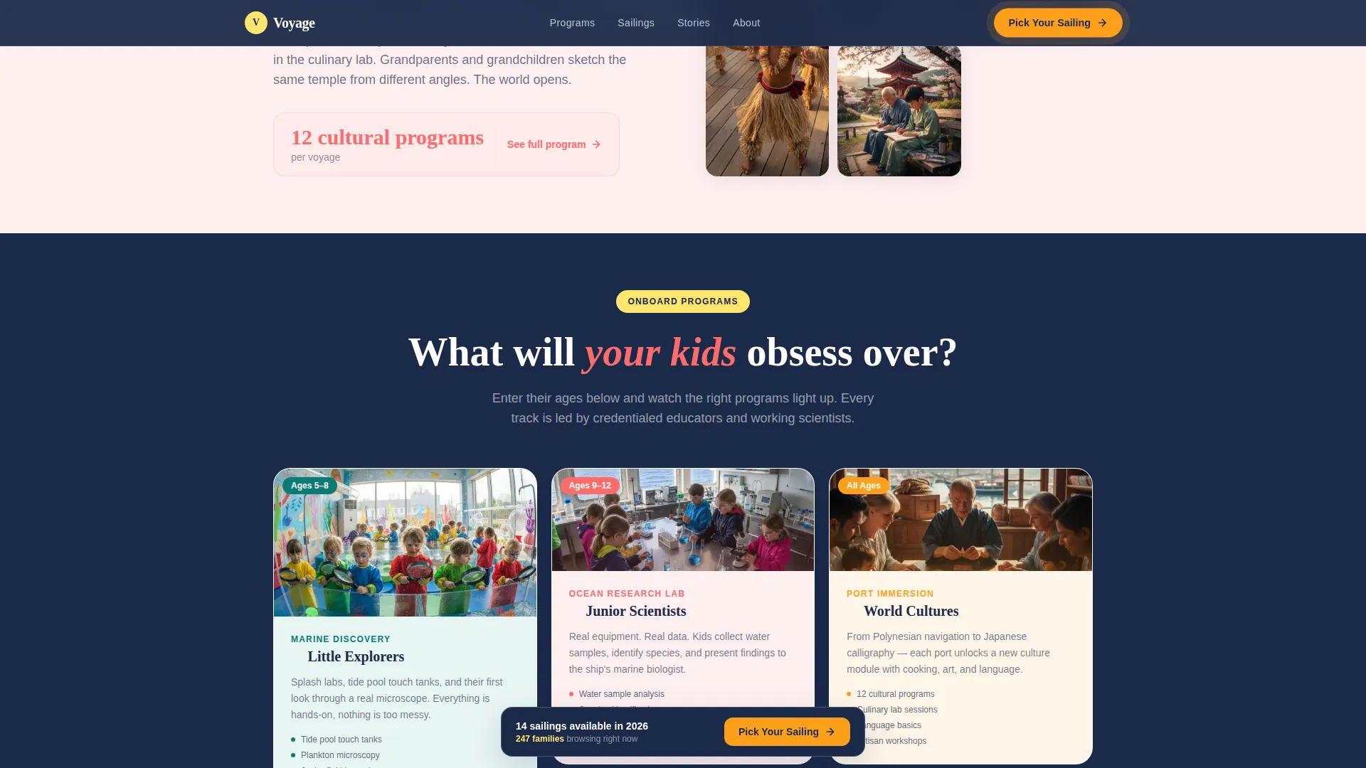 Advanced Family Travel & Experience Appointment Booking Website Template