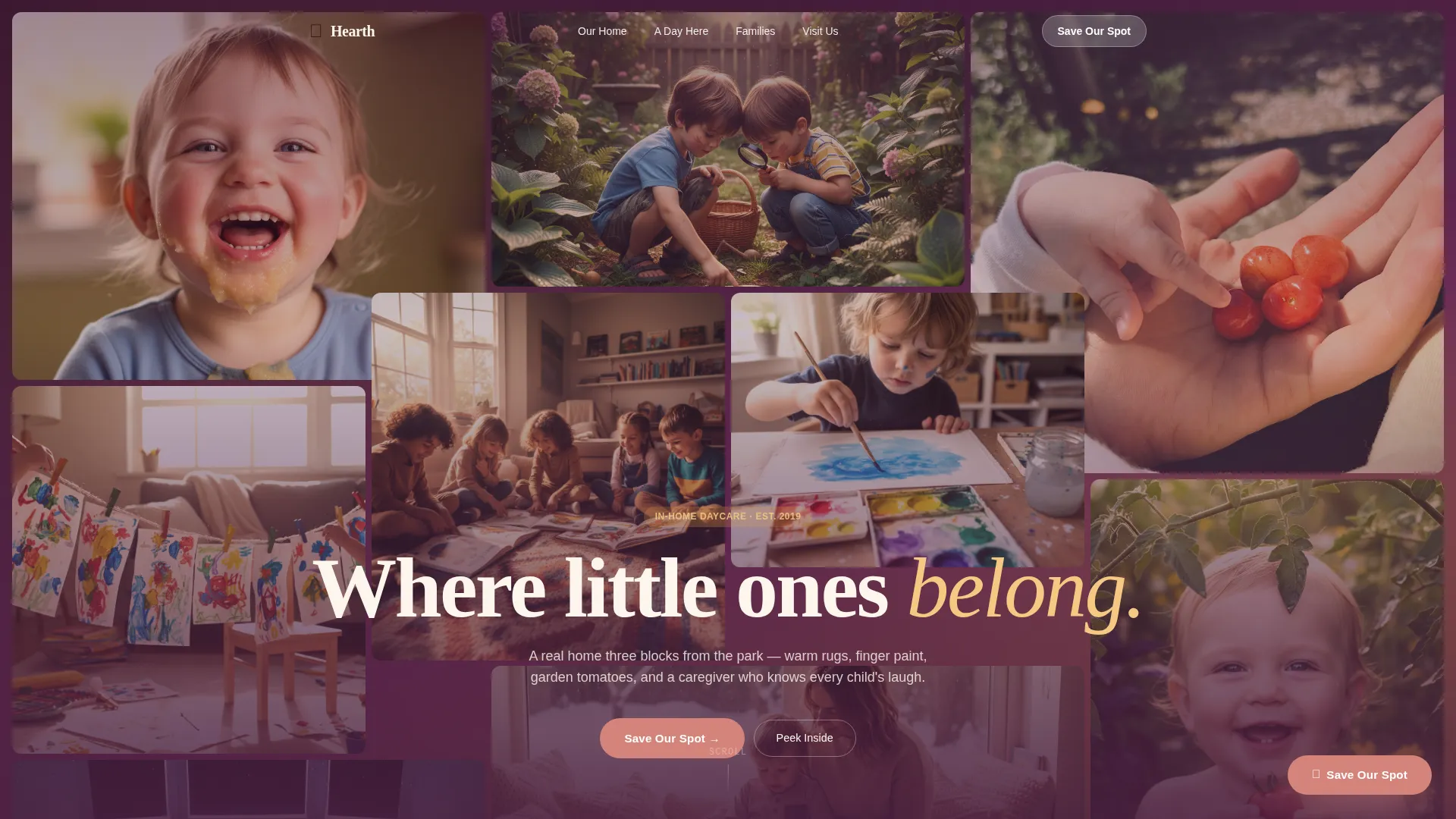 Daycare & Childcare Specialist Professional Website Template