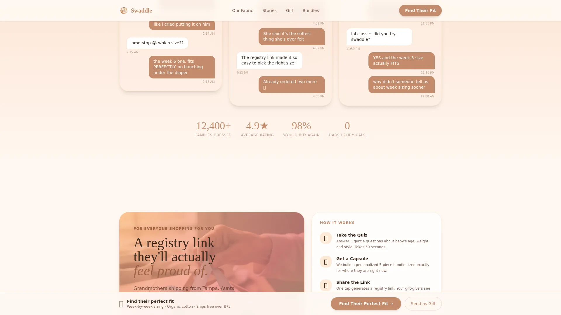 Infant (0-1) Products & Reviews Website Template