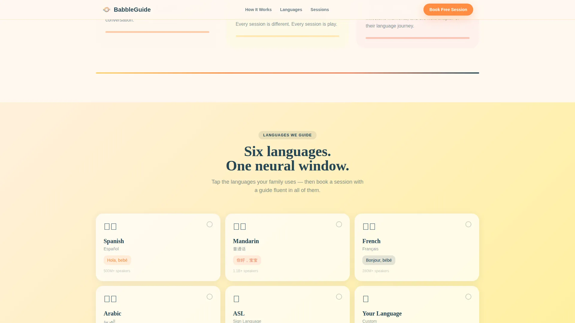 Infant (0-1) Products & Booking Website Template