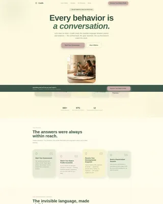 Infant Mental Health Quiz Landing Page Template