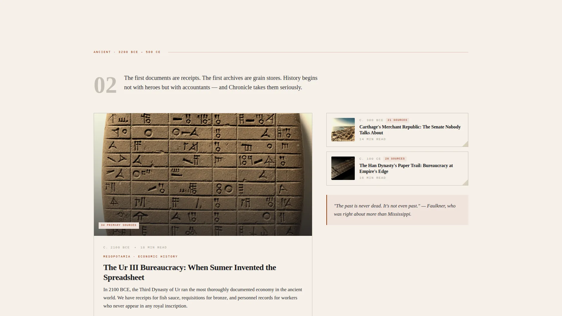History & Culture Blog Portfolio Website Template