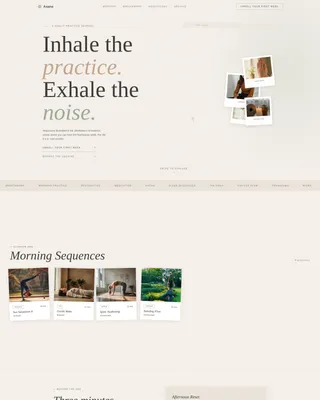 Yoga & Meditation Blog Landing Page Template