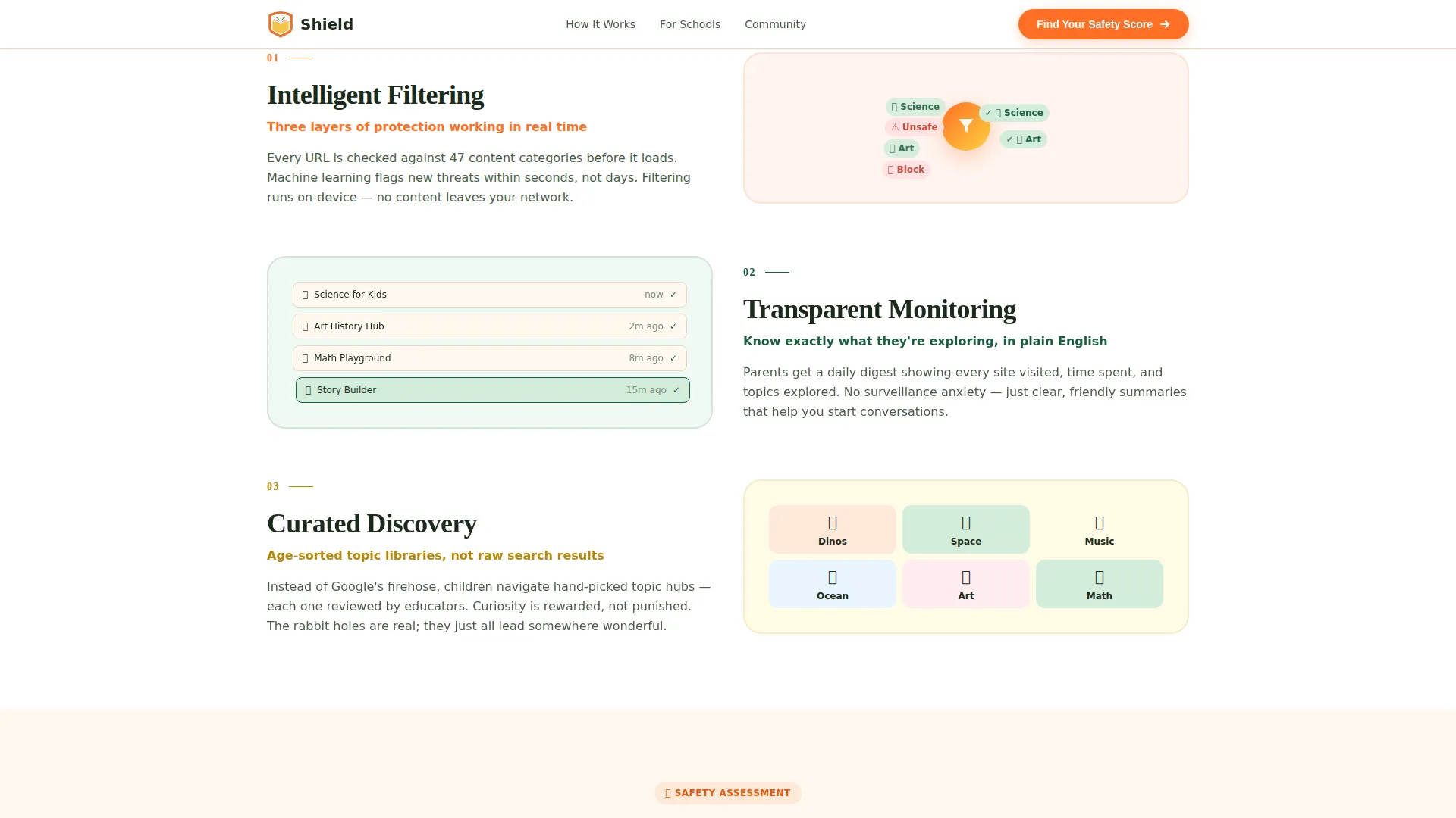 Kids Online Safety & Tech Specialist Education Website Template