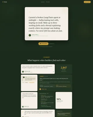 AI Builders Discord Community Landing Page Template