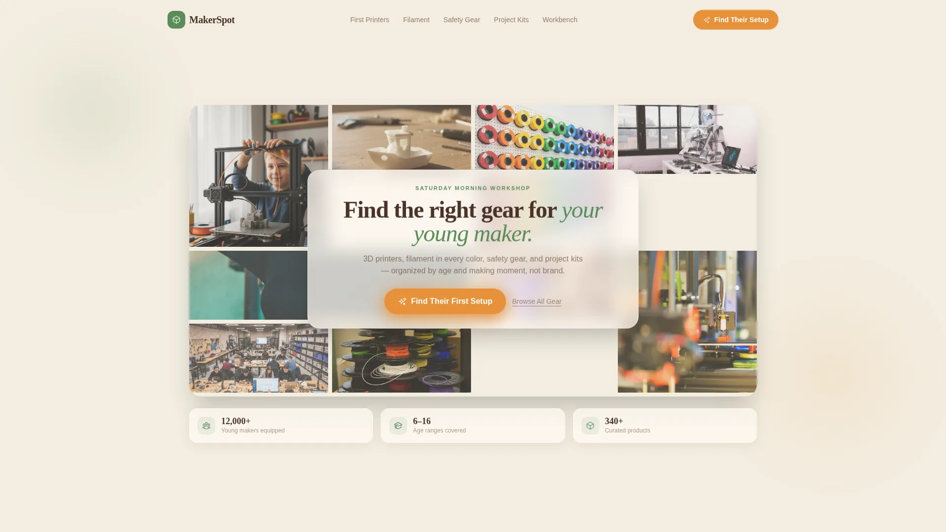 Kids 3D Printing & Maker Specialist Professional Website Template