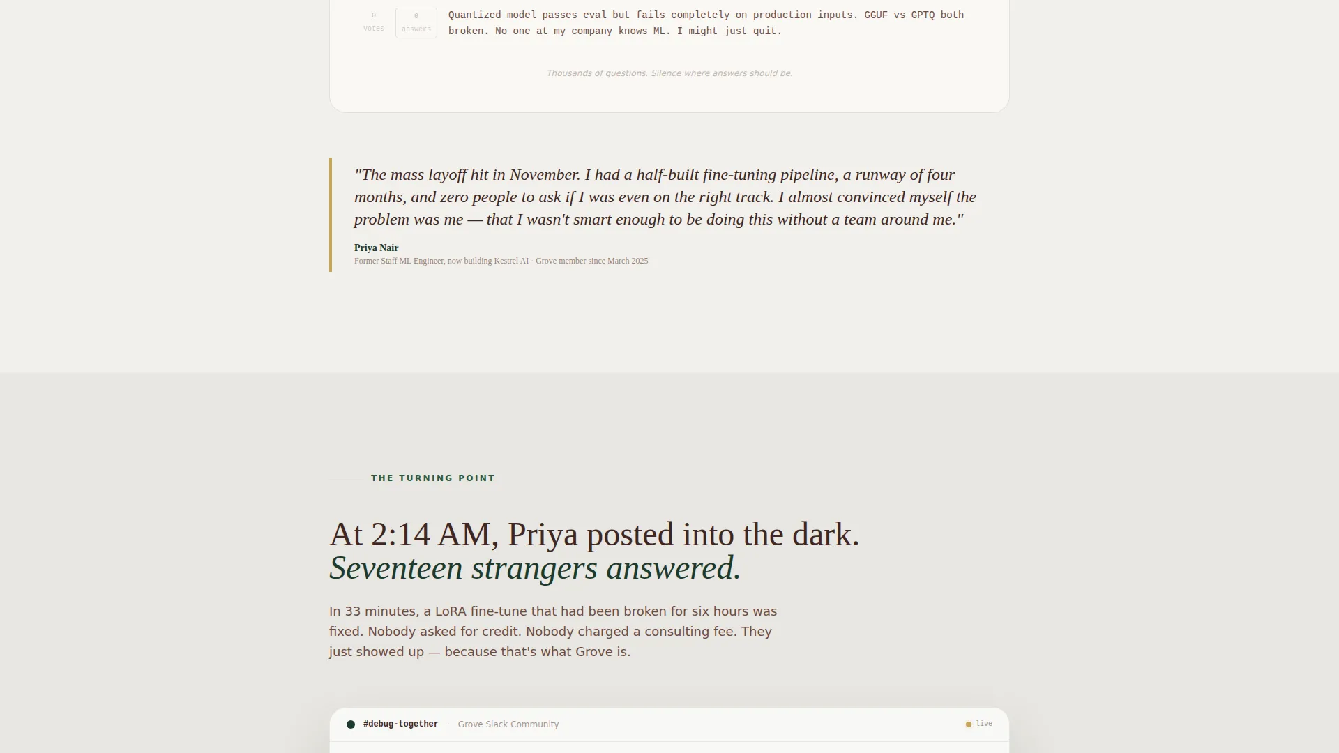 AI Builders Community Landing Page Template