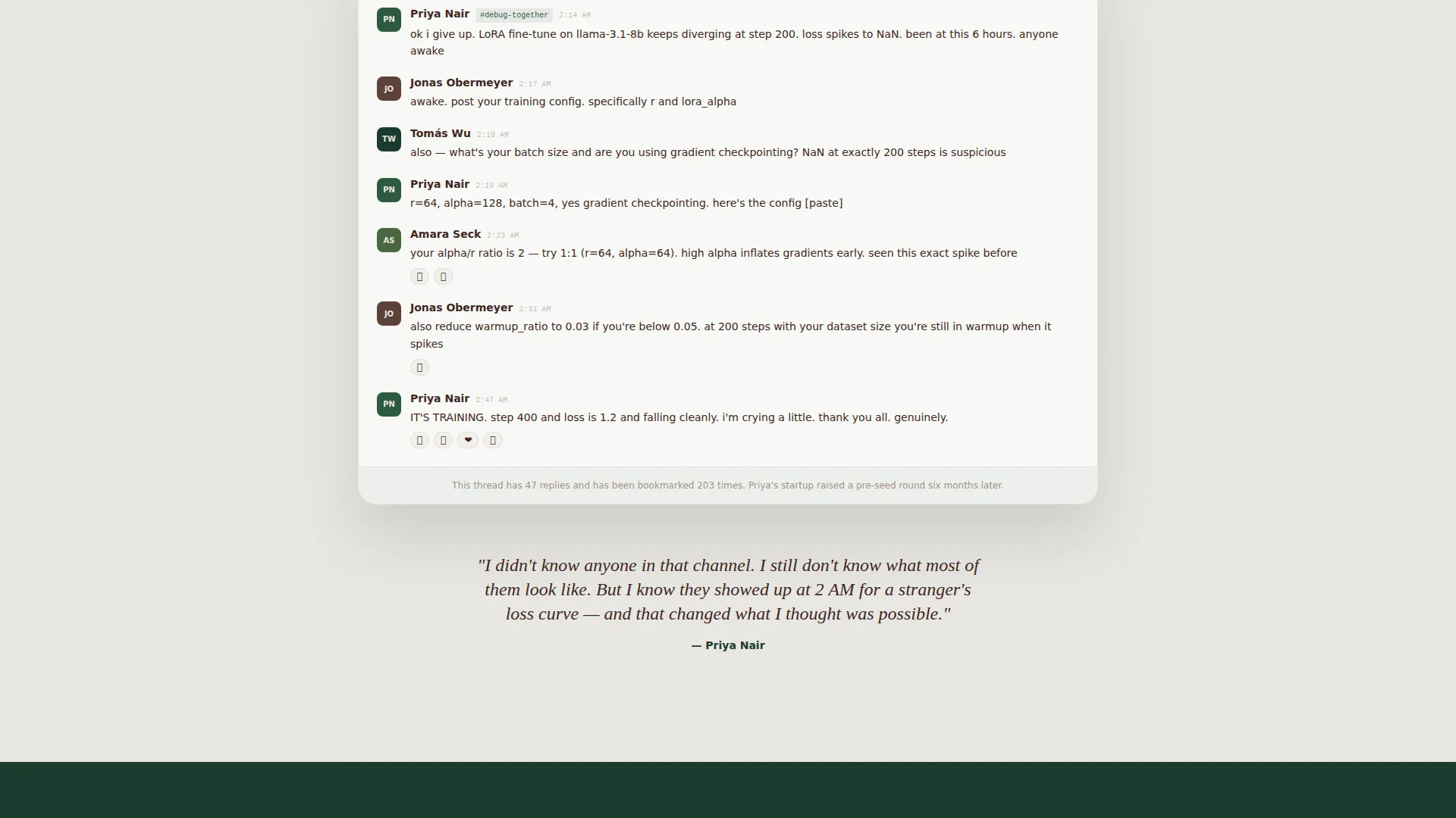 AI Builders Community Landing Page Template