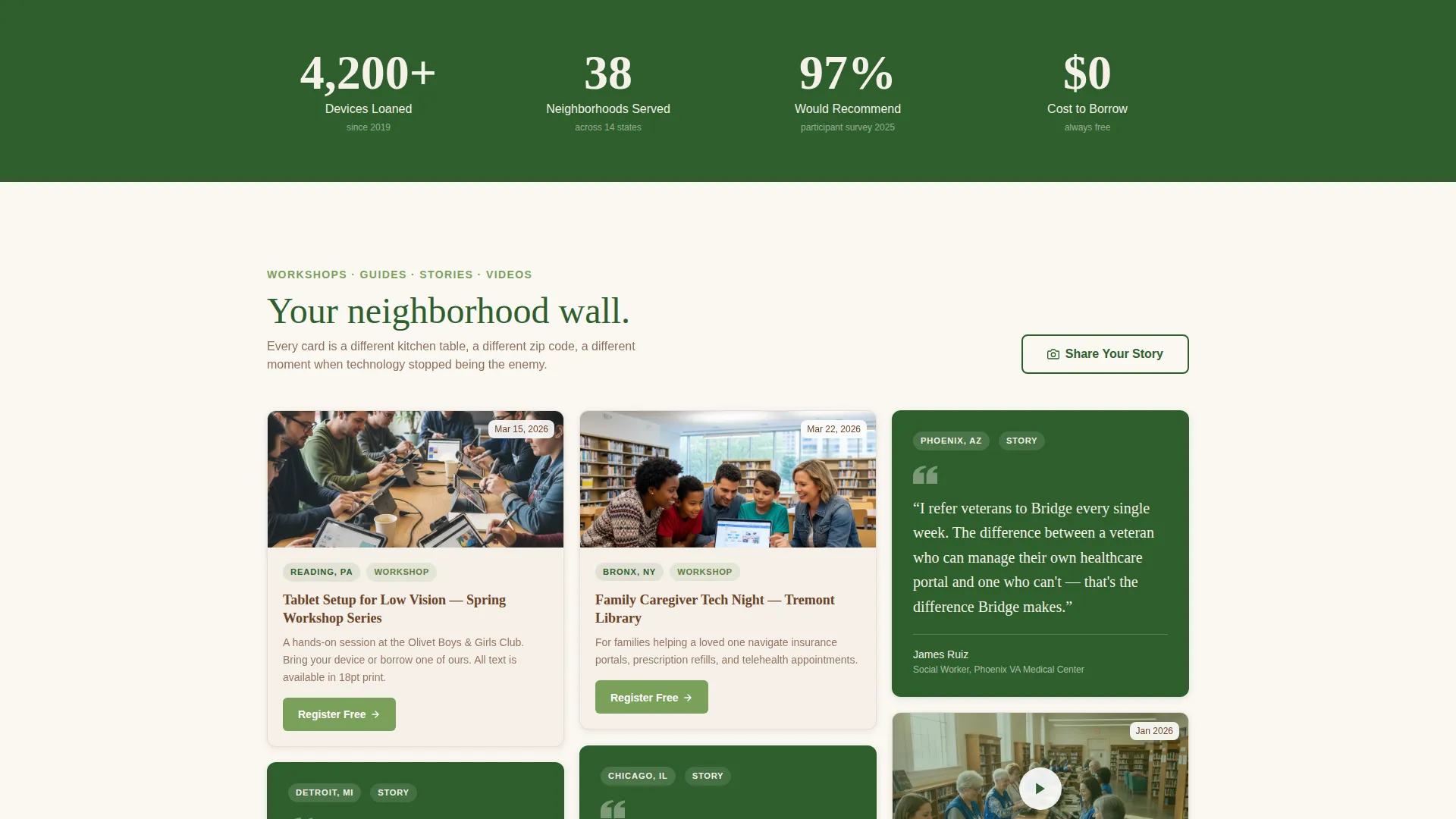 Accessible Technology Nonprofit Landing Page Template