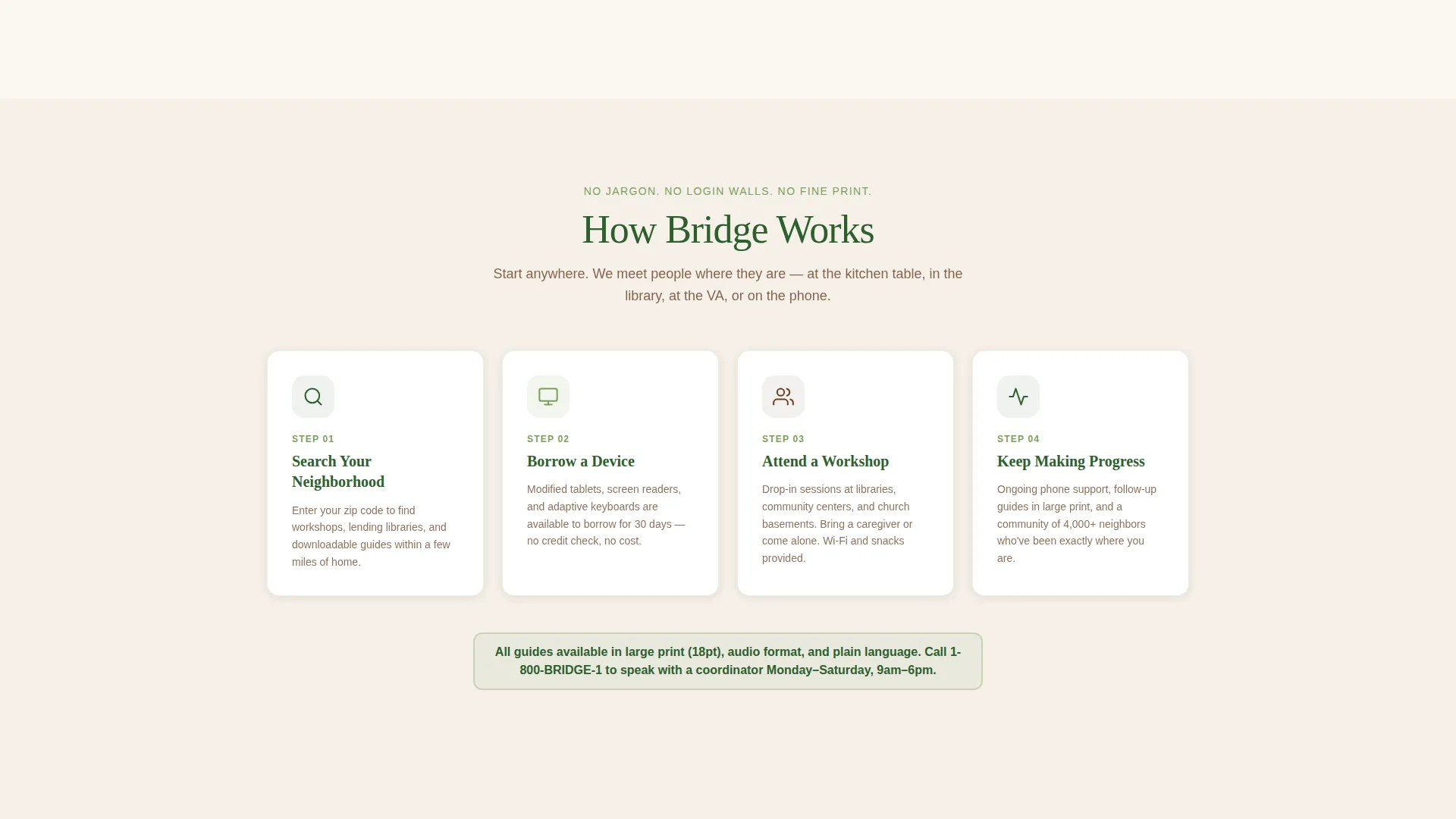 Accessible Technology Nonprofit Landing Page Template