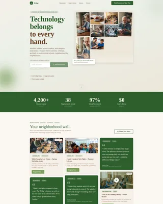 Accessible Technology Nonprofit Landing Page Template