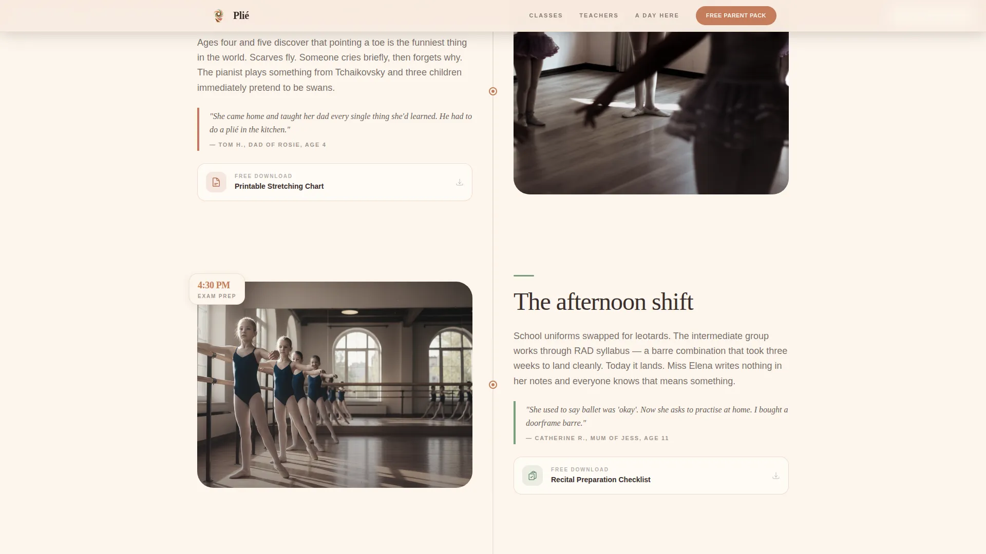 Kids Ballet Professional Website Template