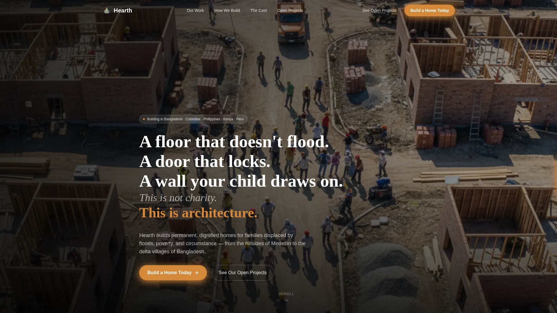 Affordable Housing Nonprofit Landing Page Template