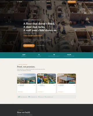 Affordable Housing Nonprofit Landing Page Template
