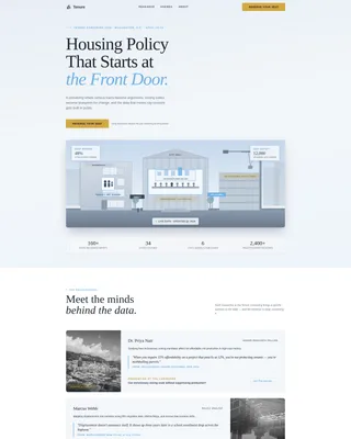 Affordable Housing Policy Event Landing Page Template