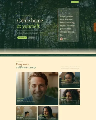 African Diaspora Community Landing Page Template