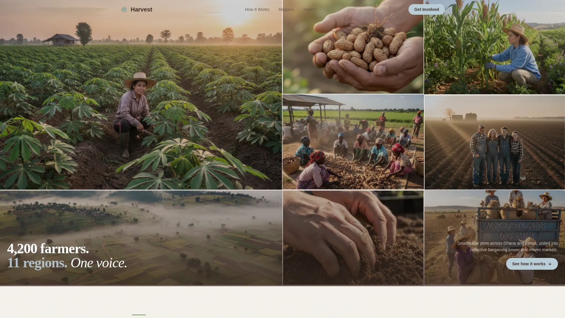 African Farming Cooperative Landing Page Template