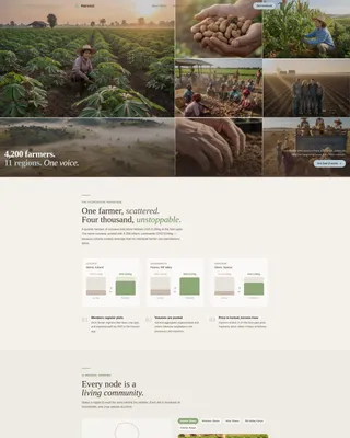 African Farming Cooperative Landing Page Template