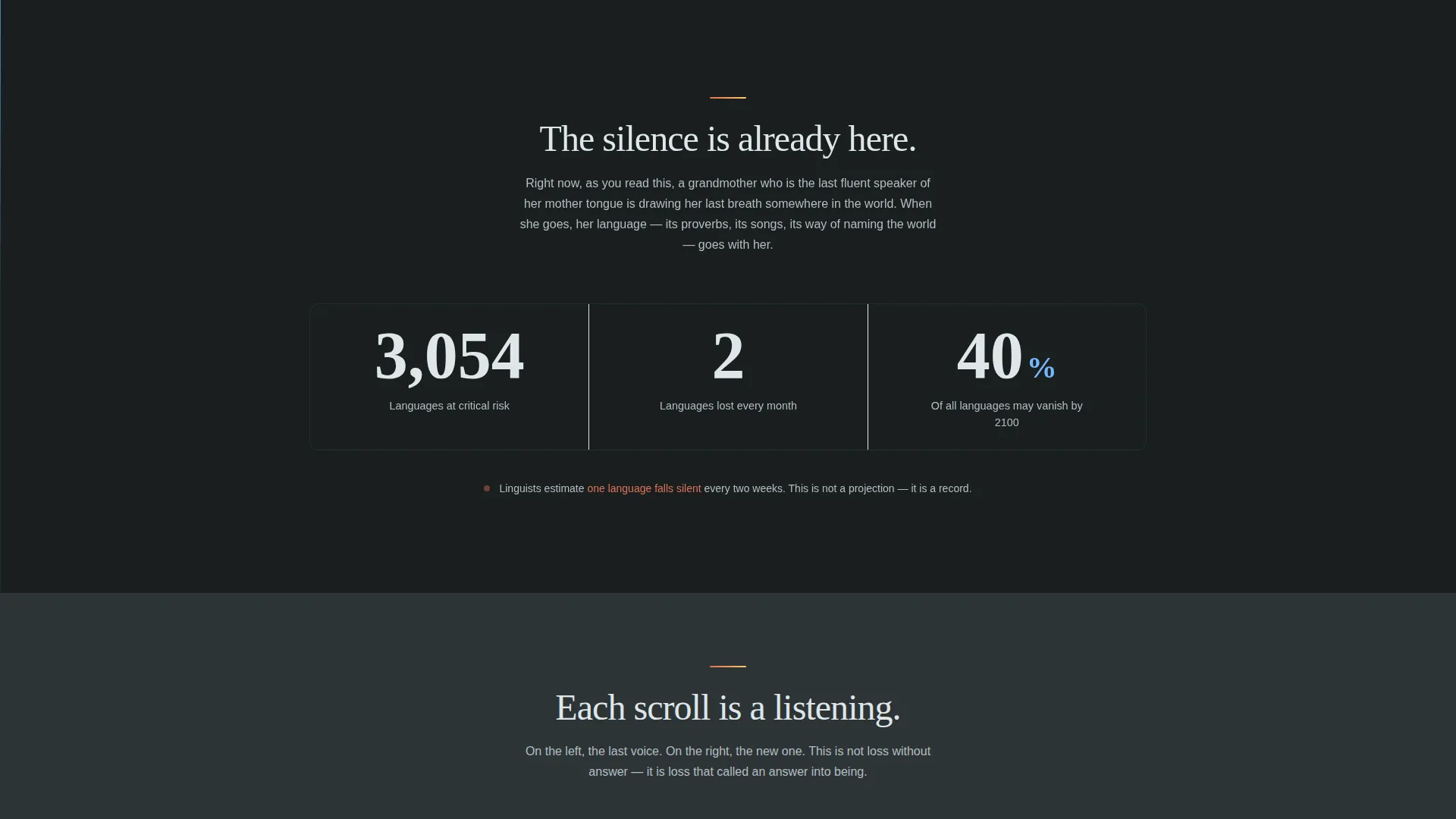 African Language Preservation Landing Page Template