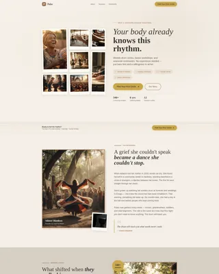 African Music & Dance Community Landing Page Template
