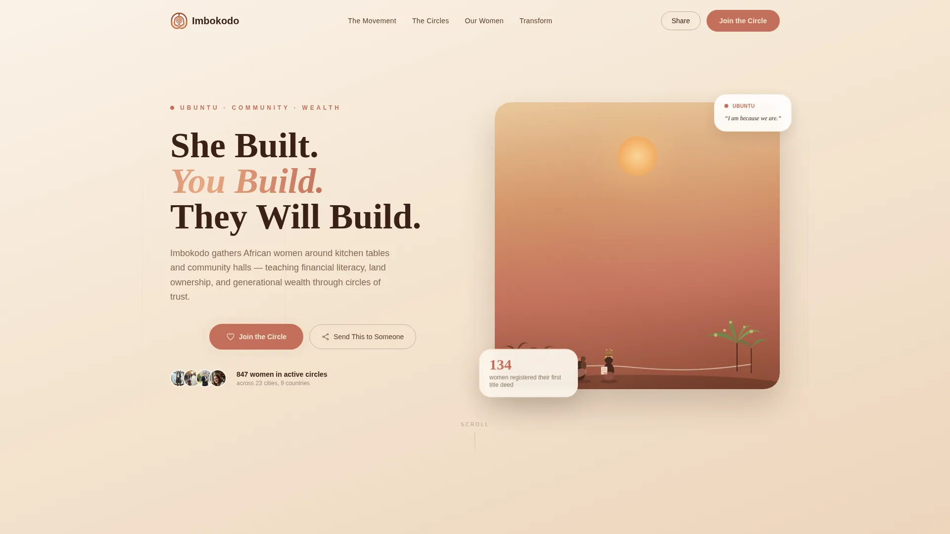 African Women's Empowerment Landing Page Template