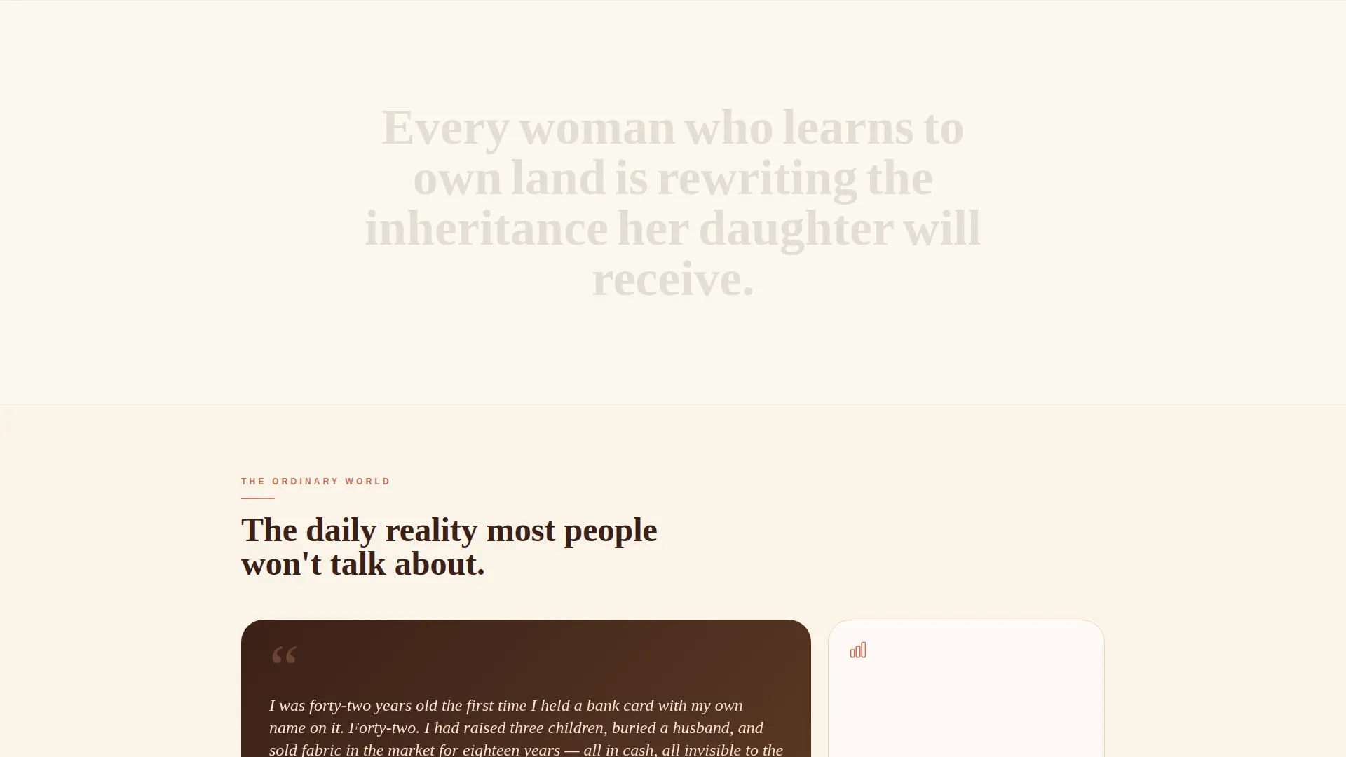 African Women's Empowerment Landing Page Template