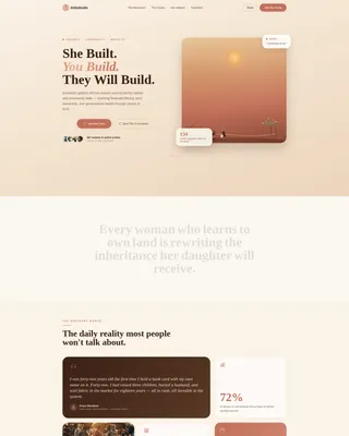 African Women's Empowerment Landing Page Template