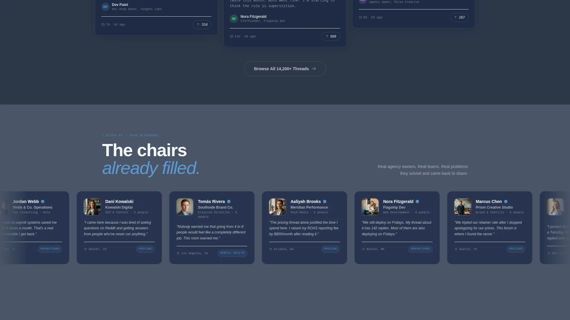 Agency Owners Forum Landing Page Template