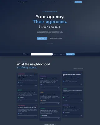 Agency Owners Forum Landing Page Template
