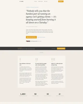 Agency Owners Free Discord Community Landing Page