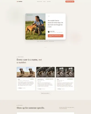 Animal Cruelty Prevention Nonprofit Landing Page