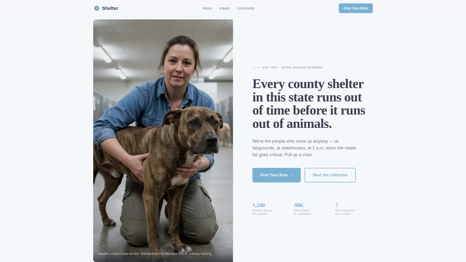 Animal Rights Landing Page Template for Grassroots Rescues