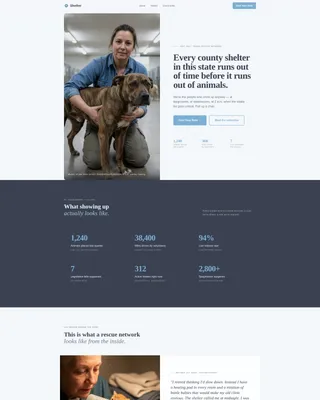 Animal Rights Landing Page Template for Grassroots Rescues