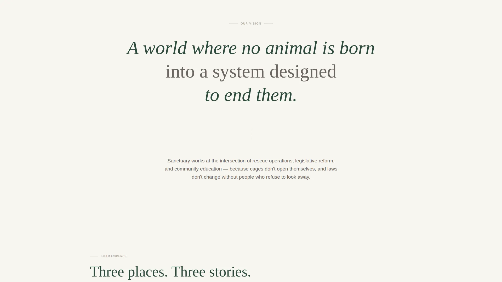 Animal Rights Nonprofit Landing Page Template