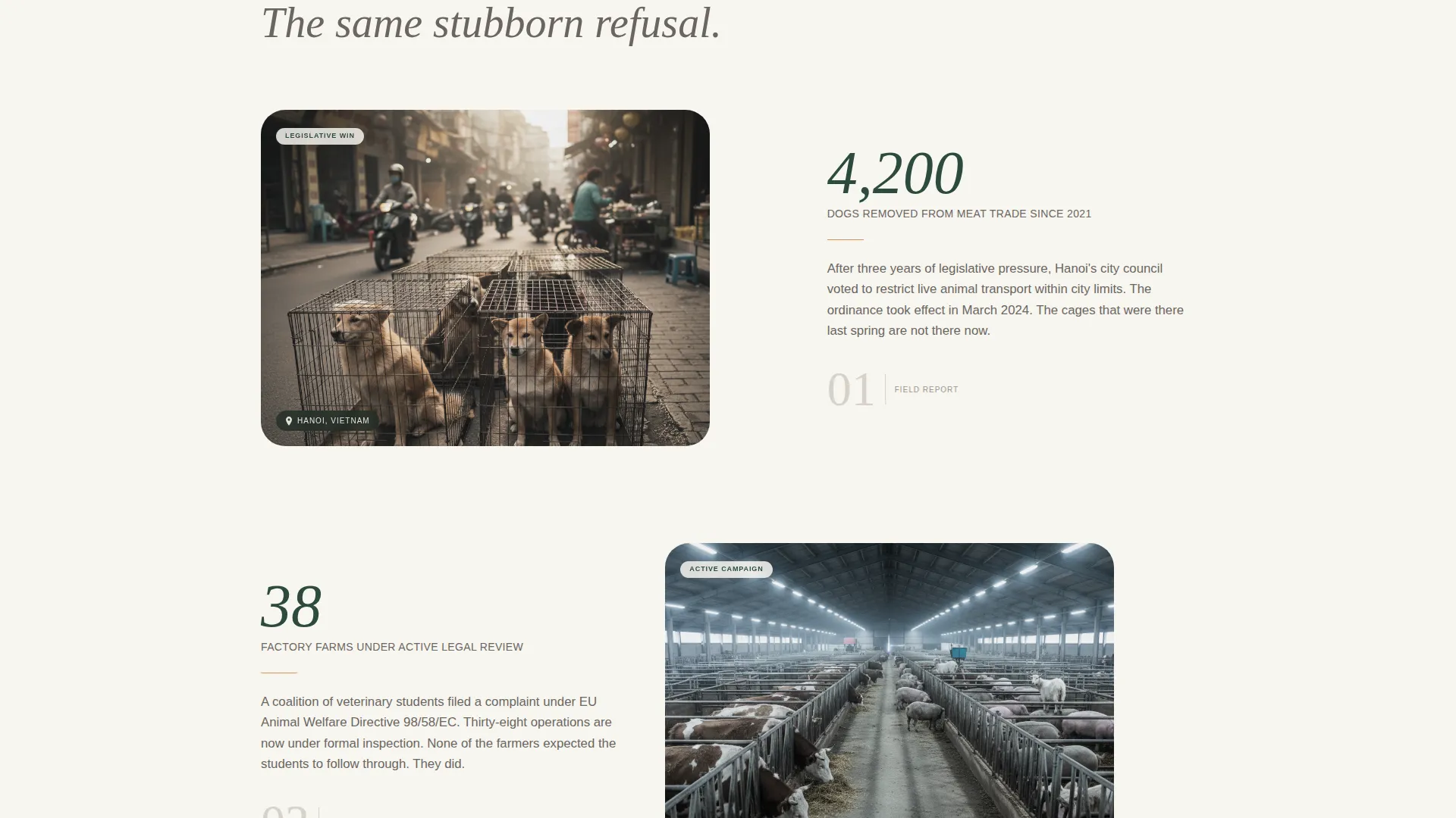 Animal Rights Nonprofit Landing Page Template